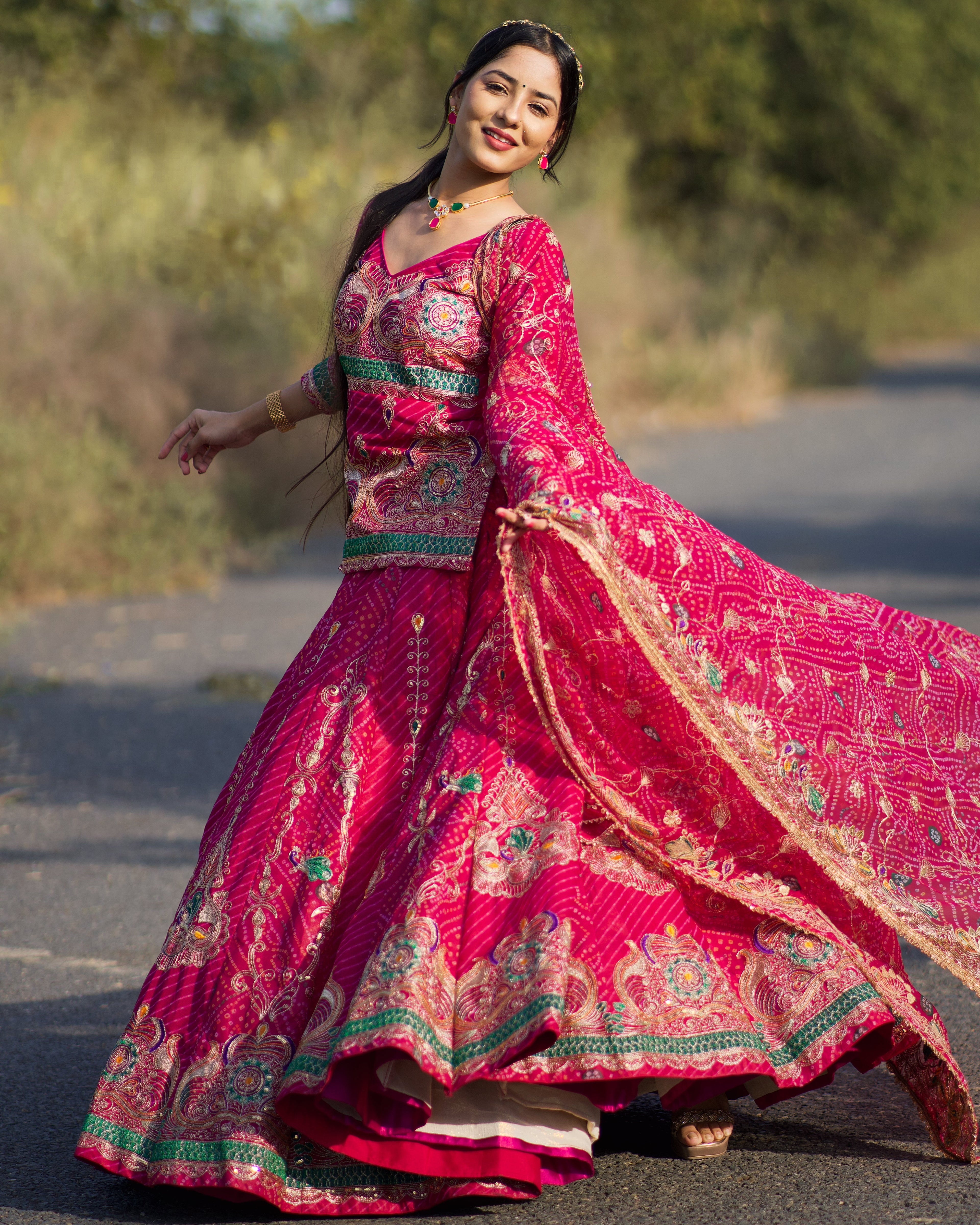 Premium Bindhi Lehenga Fully Stitched