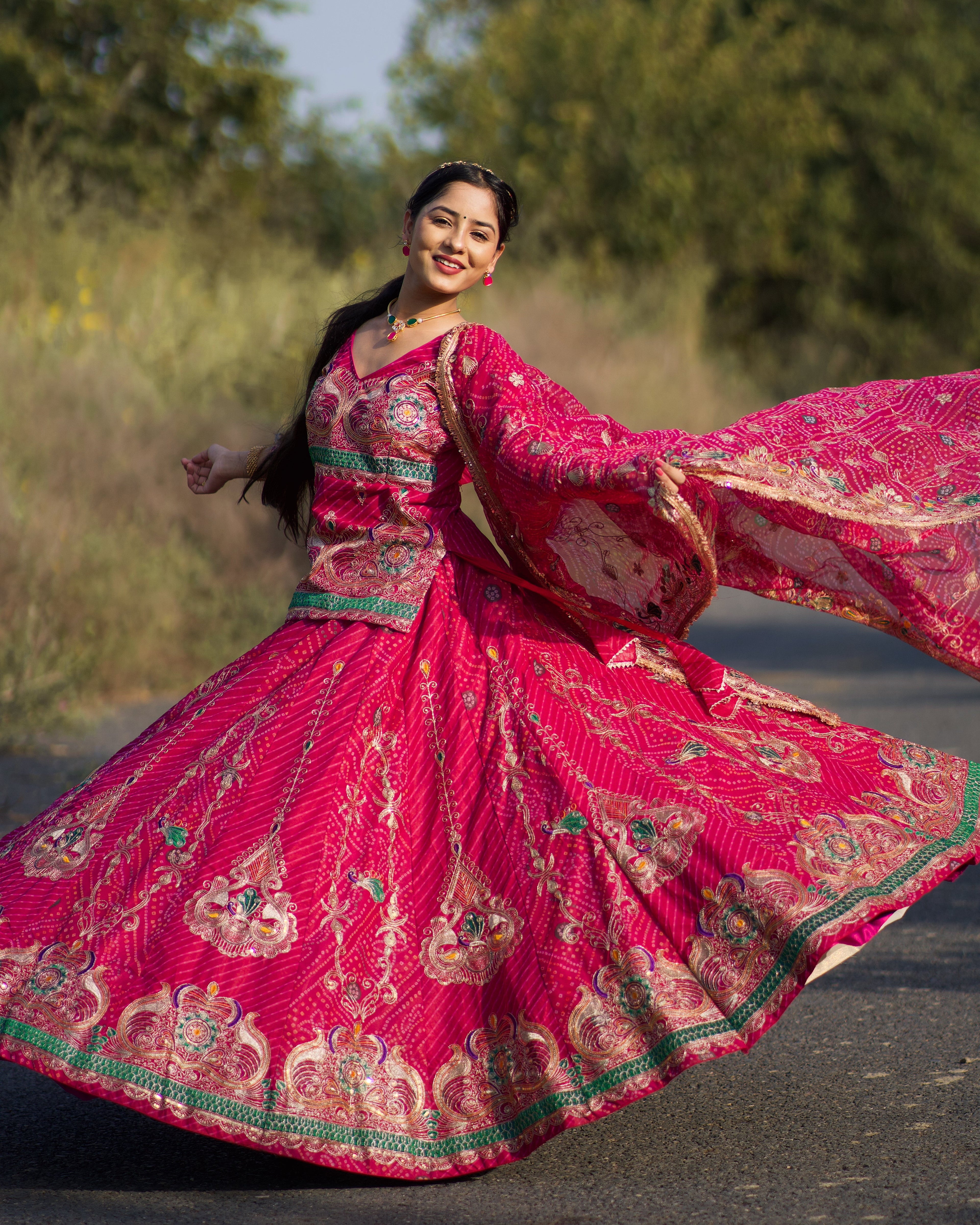 Premium Bindhi Lehenga Fully Stitched