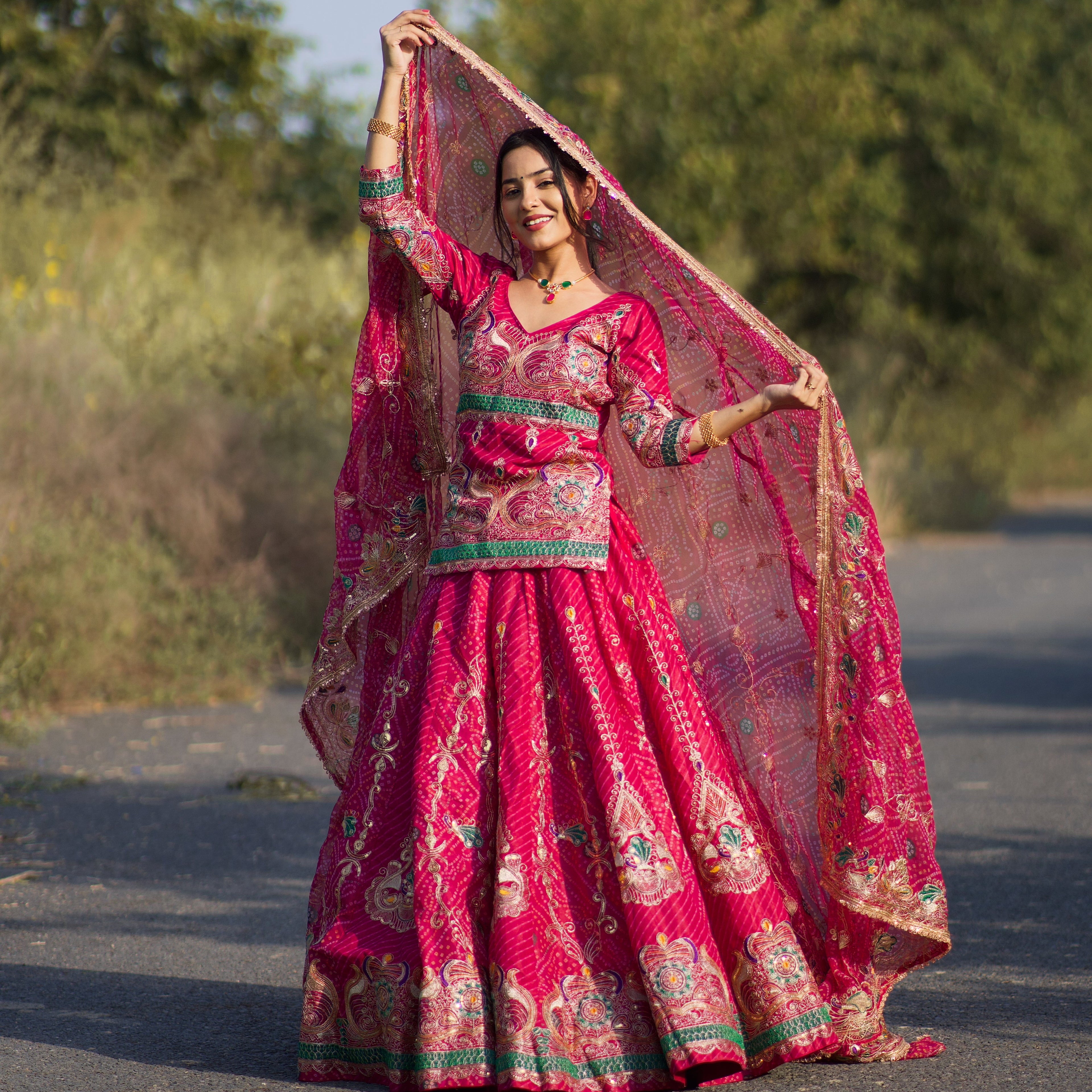 Premium Bindhi Lehenga Fully Stitched