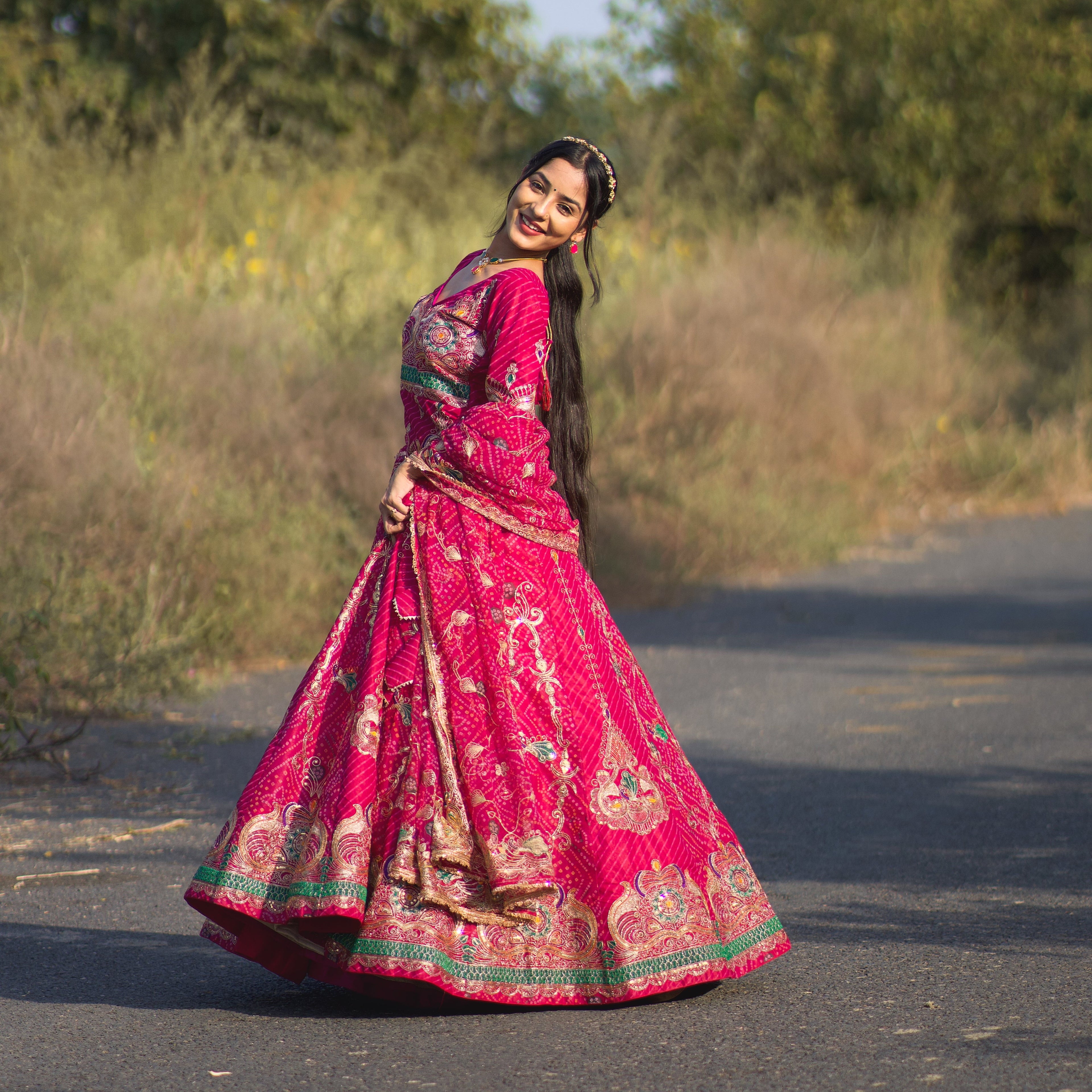 Premium Bindhi Lehenga Fully Stitched
