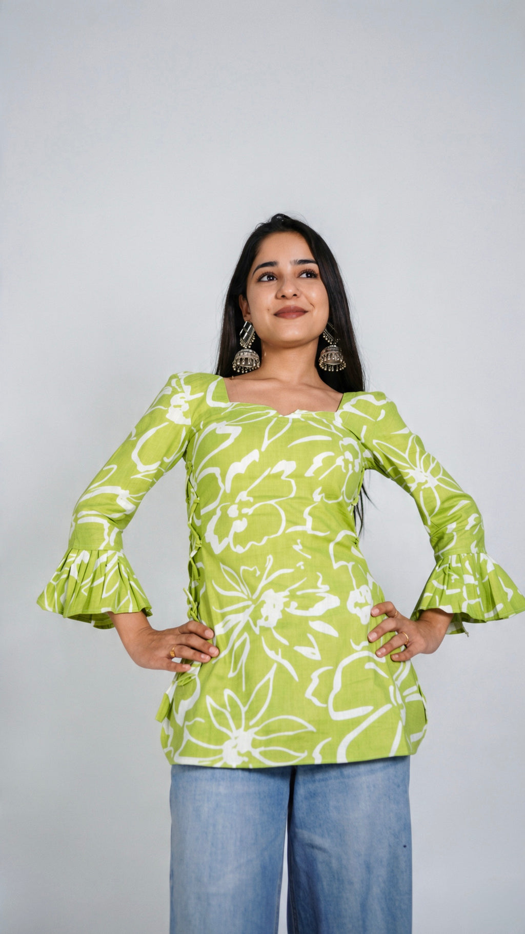 Pure Cotton Designer Short Kurti