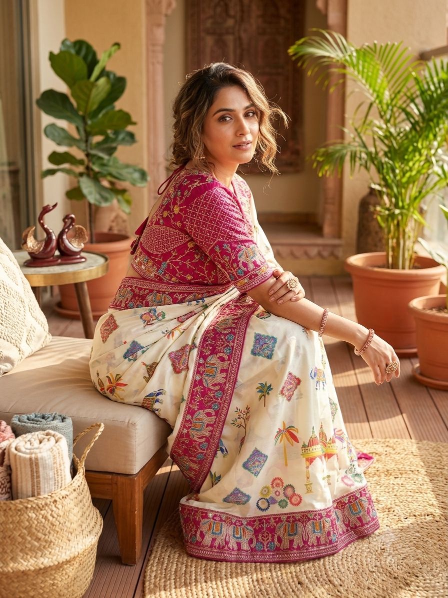 Rangoli Saree