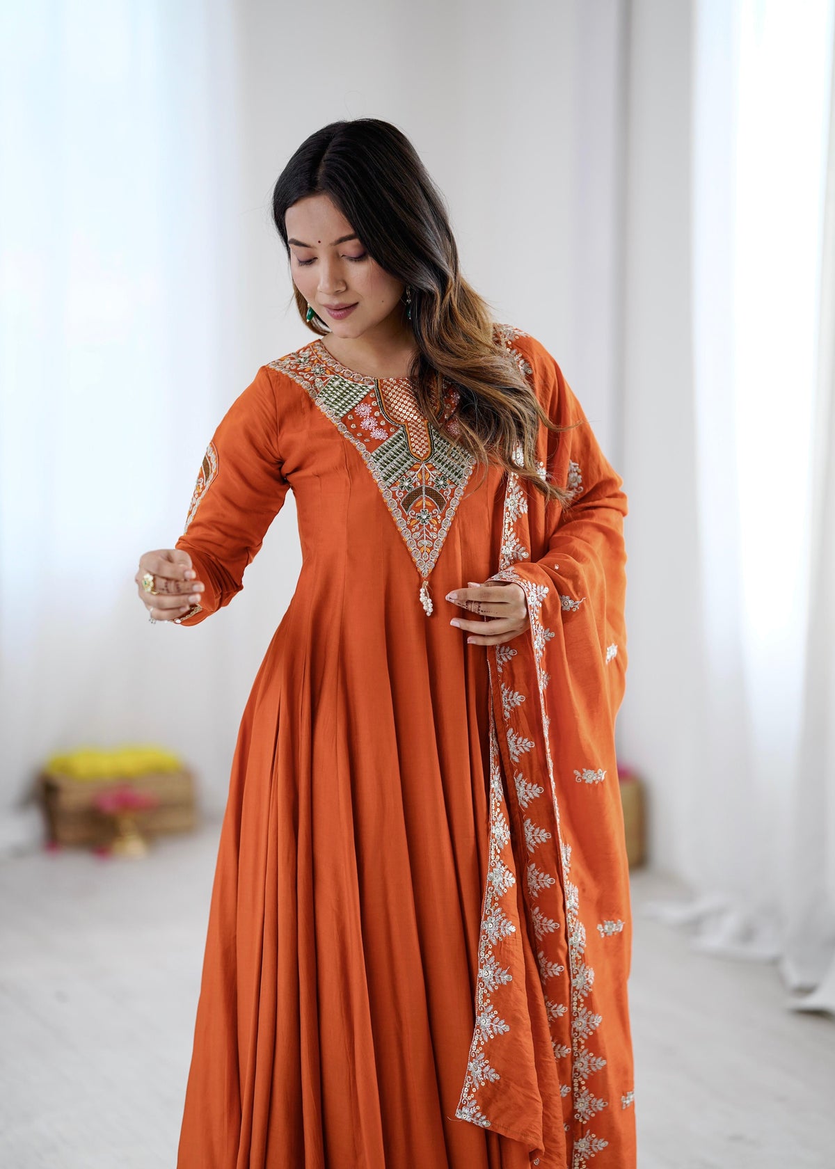 Husna bai Anarkali | Fully Stitched
