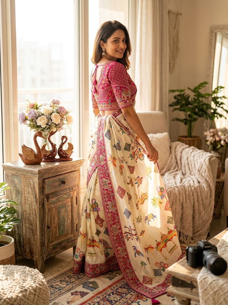 Rangoli Saree