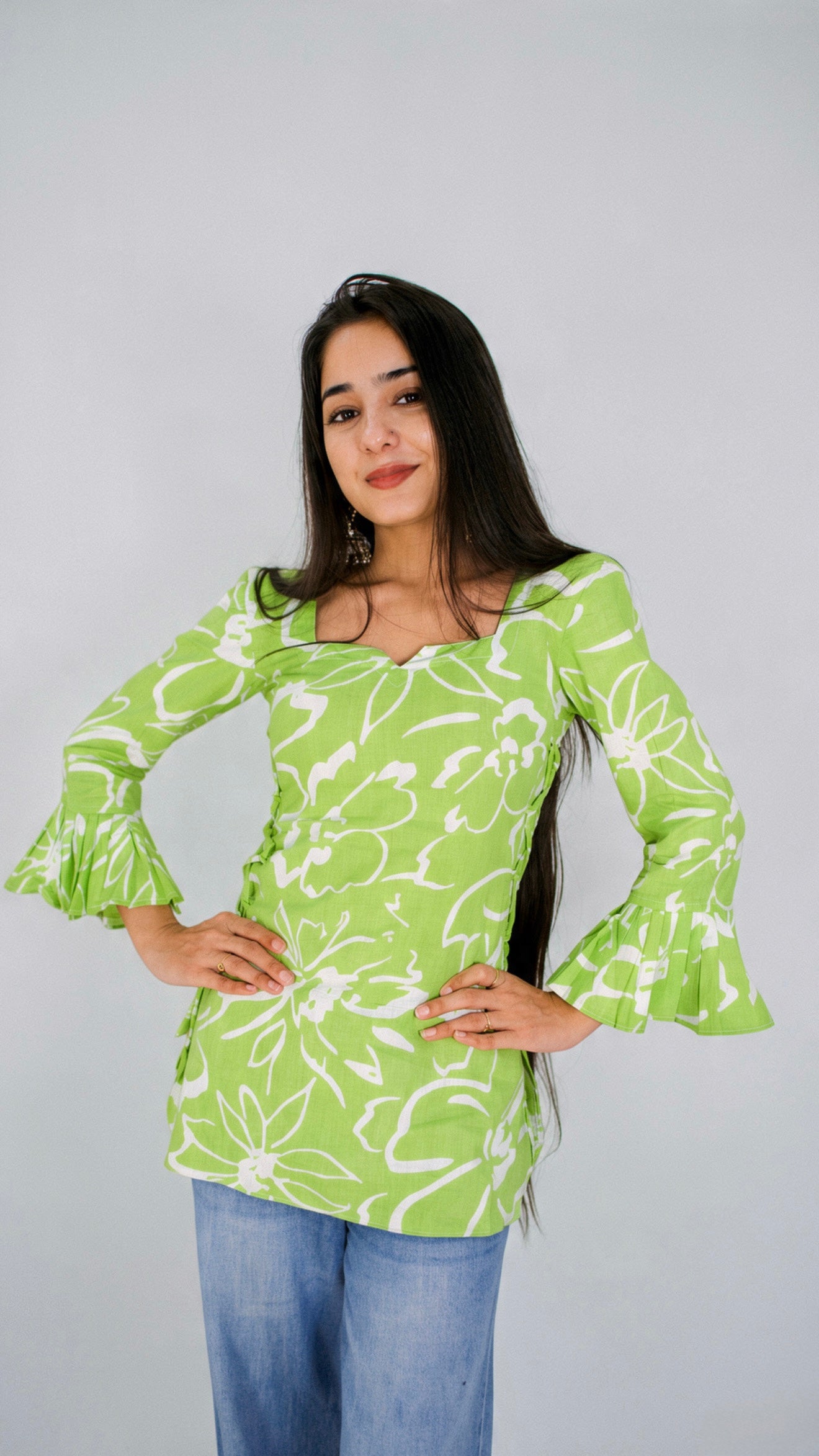 Pure Cotton Designer Short Kurti