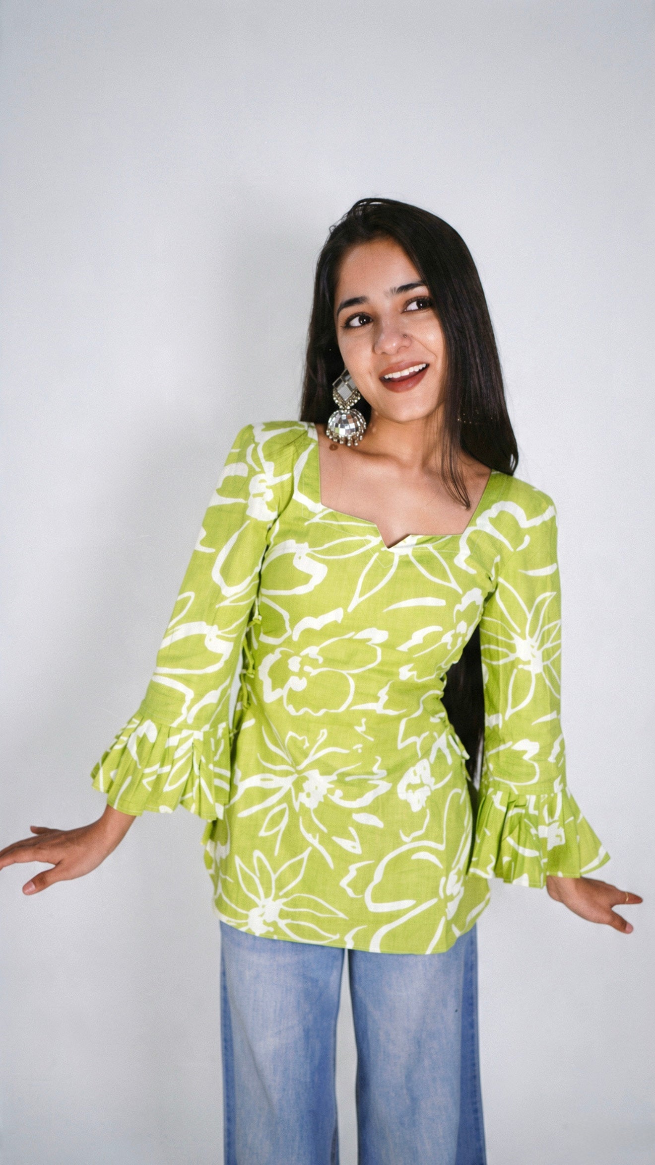 Pure Cotton Designer Short Kurti