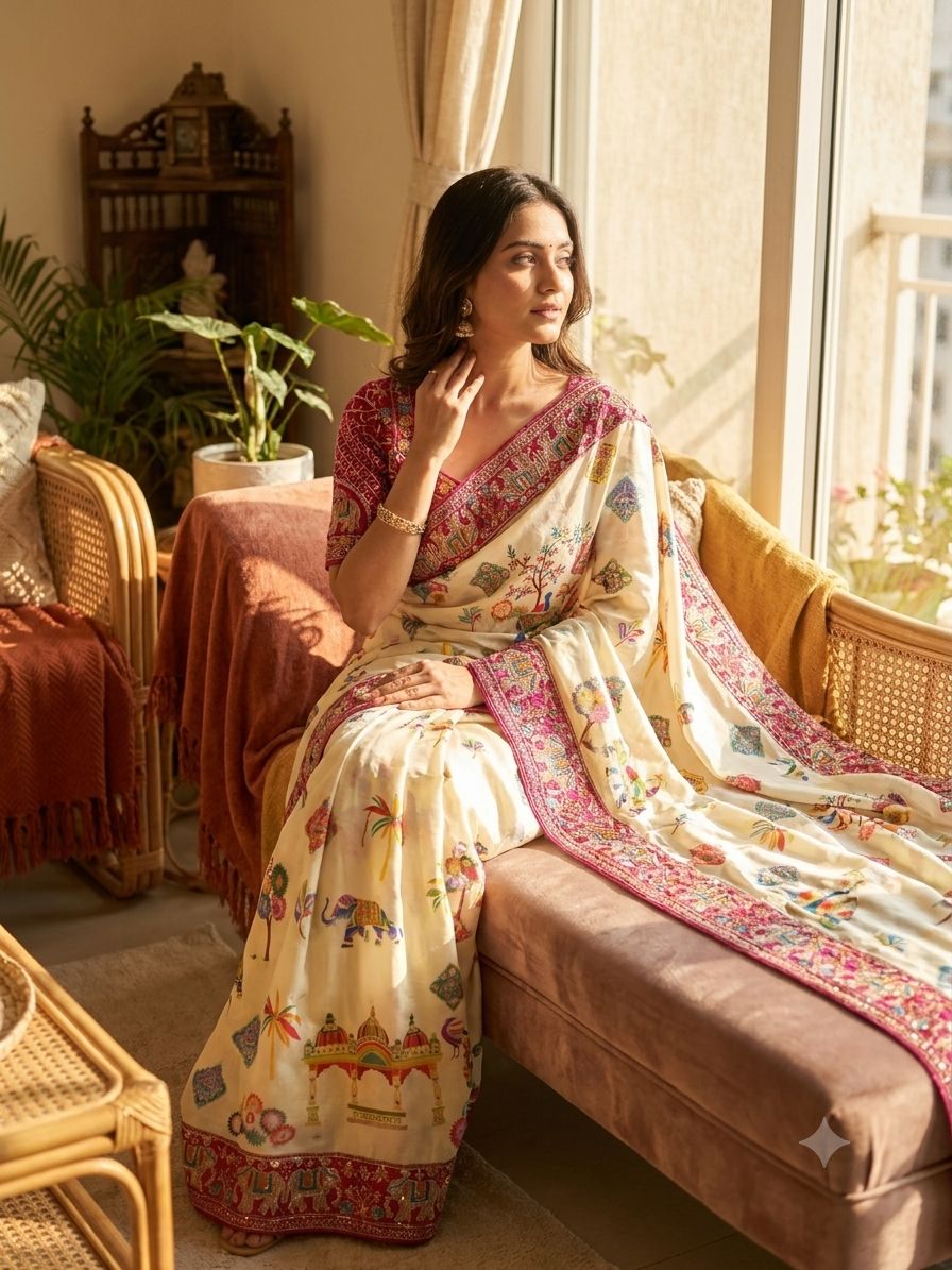 Rangoli Saree