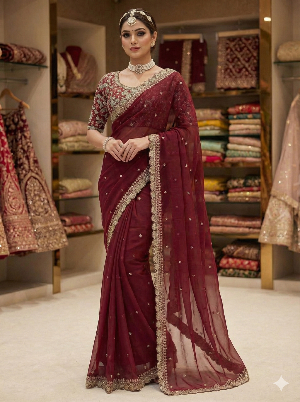 Designer Pick: Heavy Tabby Silk Saree