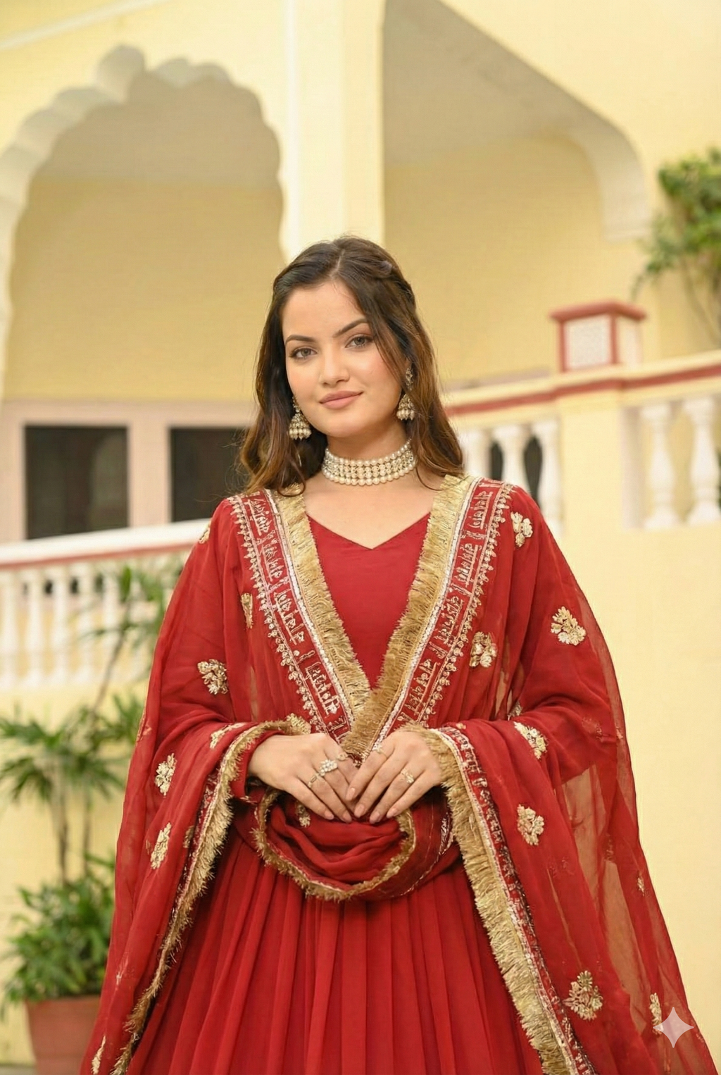 Premium Designer Edit: Zari Sequins Blooming Gown