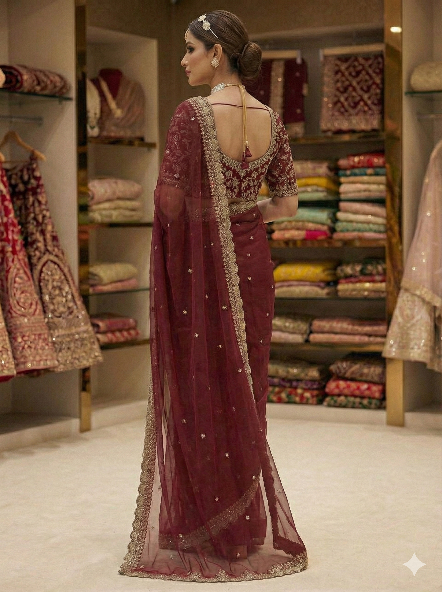 Designer Pick: Heavy Tabby Silk Saree