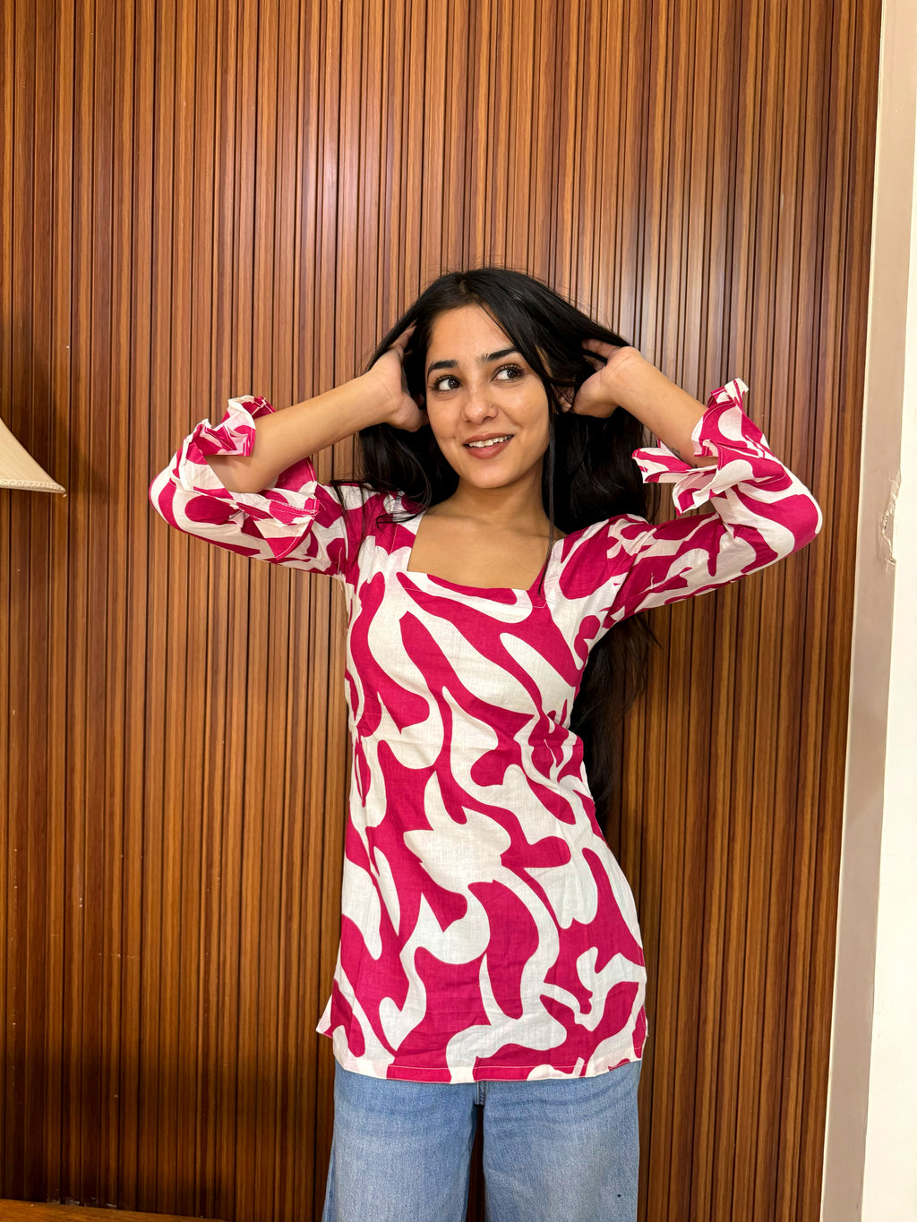 Pure Cotton Designer Short Kurti