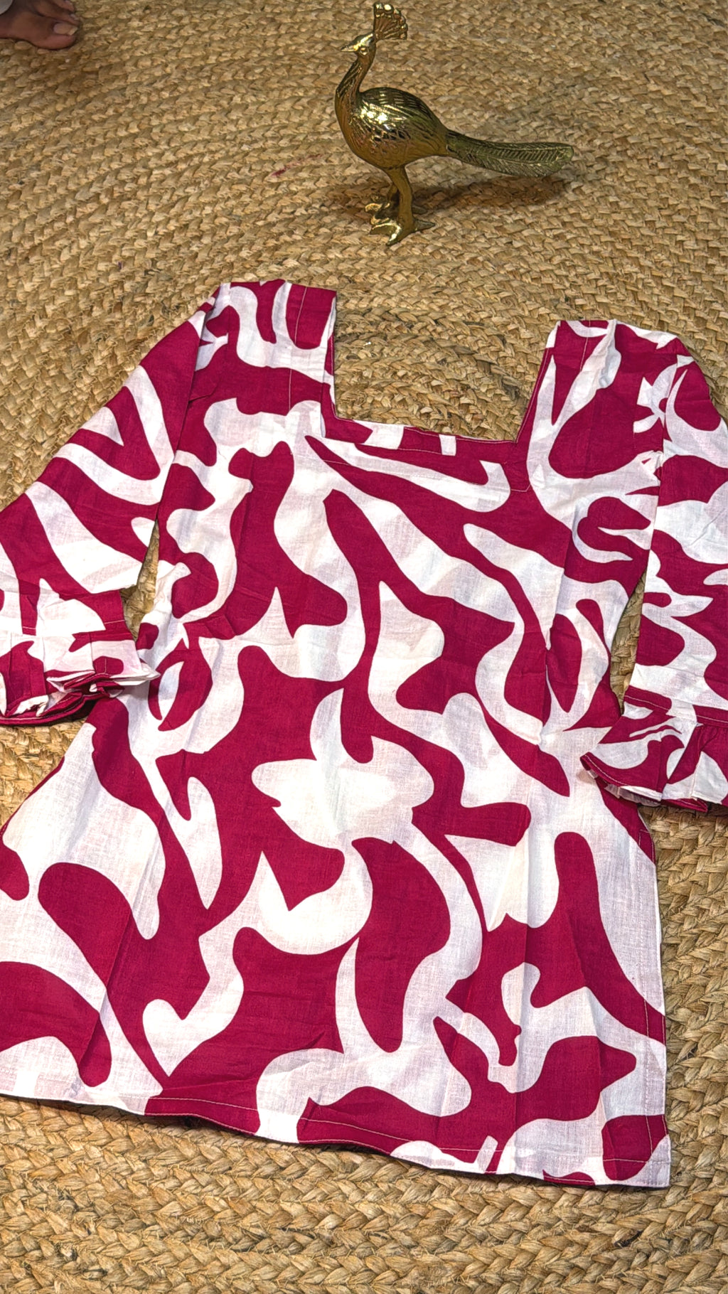 Pure Cotton Designer Short Kurti