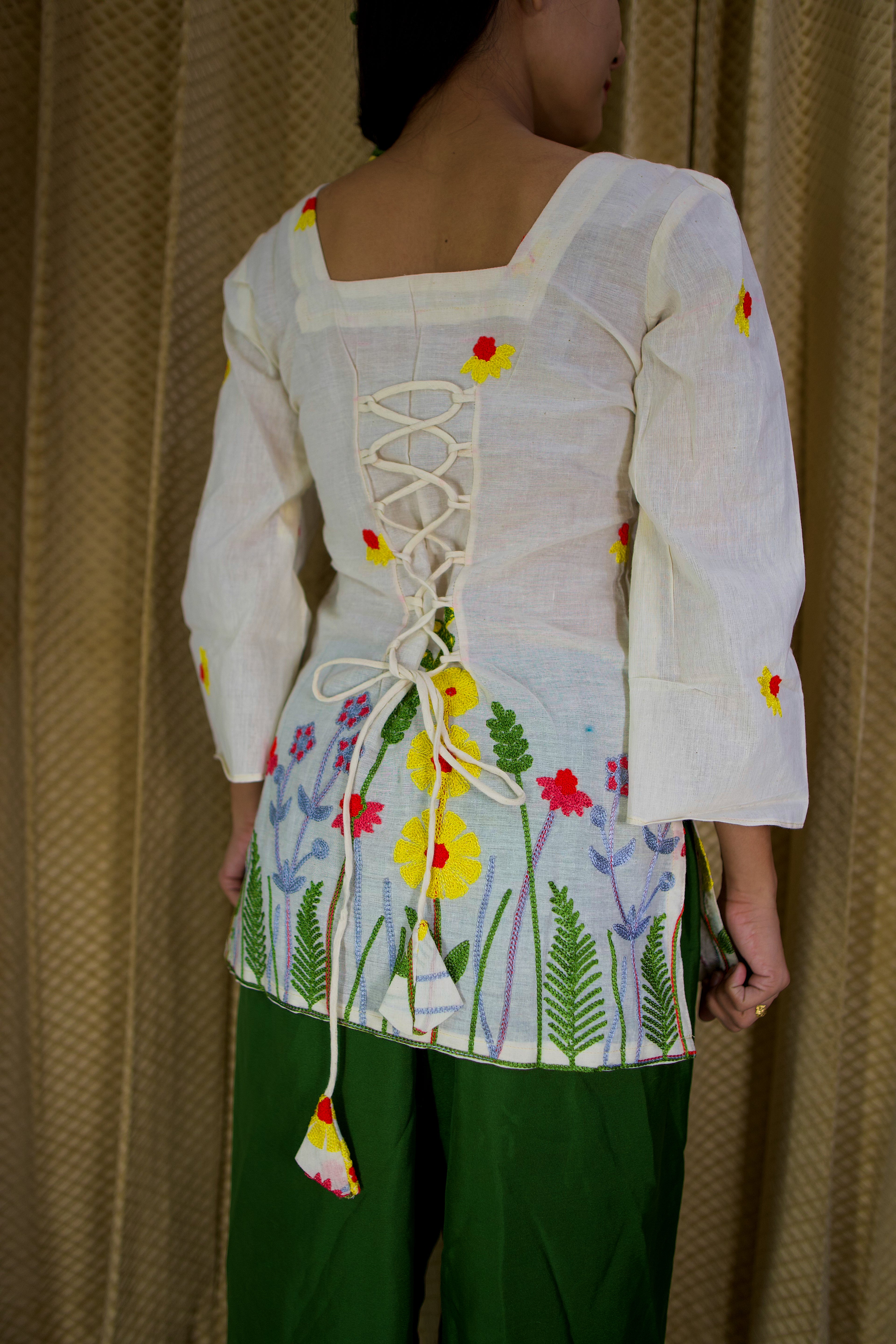 Kora Cotton Blossom Short Kurti