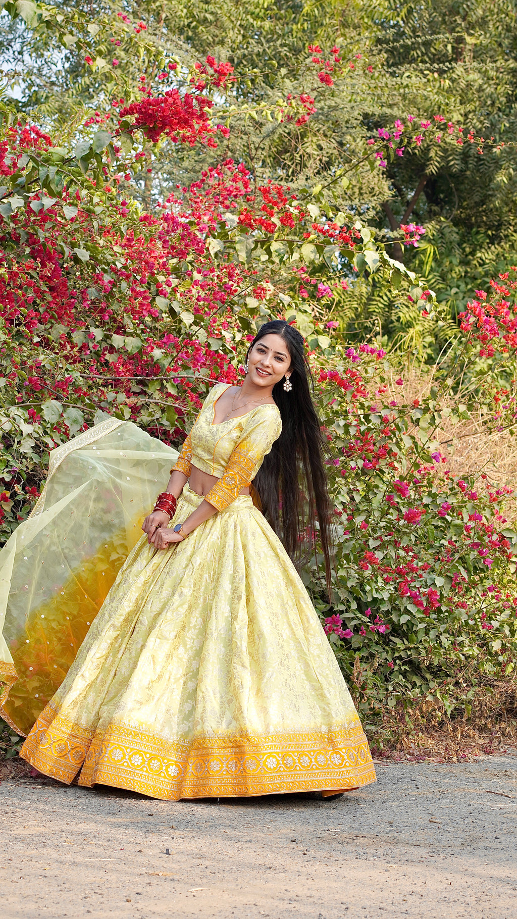 Premium Banarasi Lehenga for Women | Fully Stitched | 6 Meter Flair