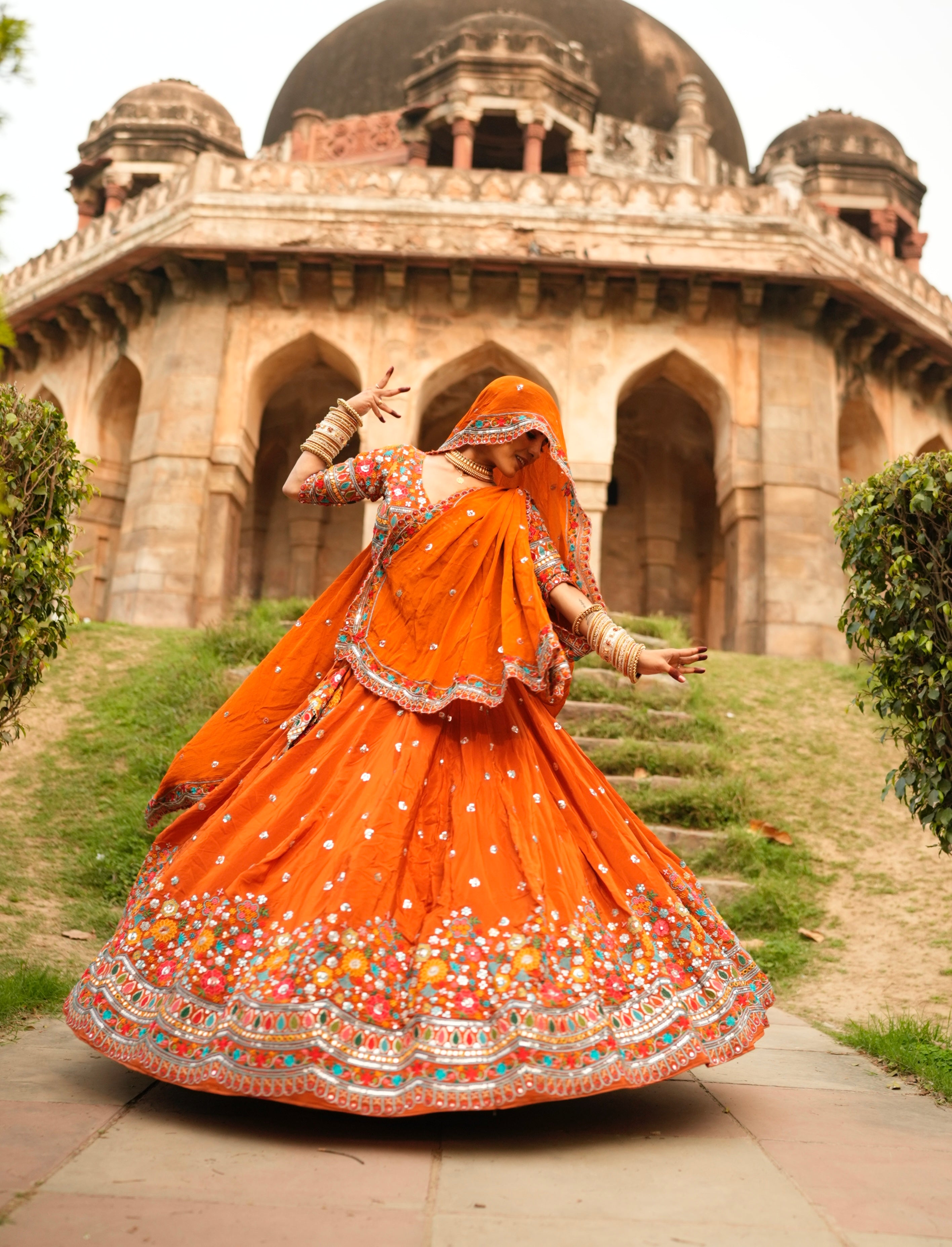 Premium Designer Lehenga Set – Fully Stitched | 5 Meter Flair | Full-Size Dupatta