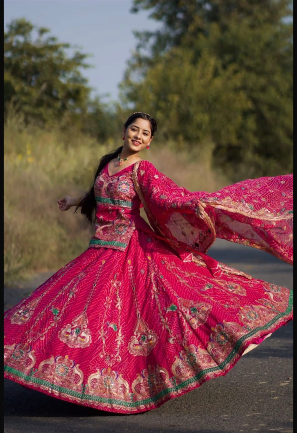 Premium Bindhi Lehenga Fully Stitched