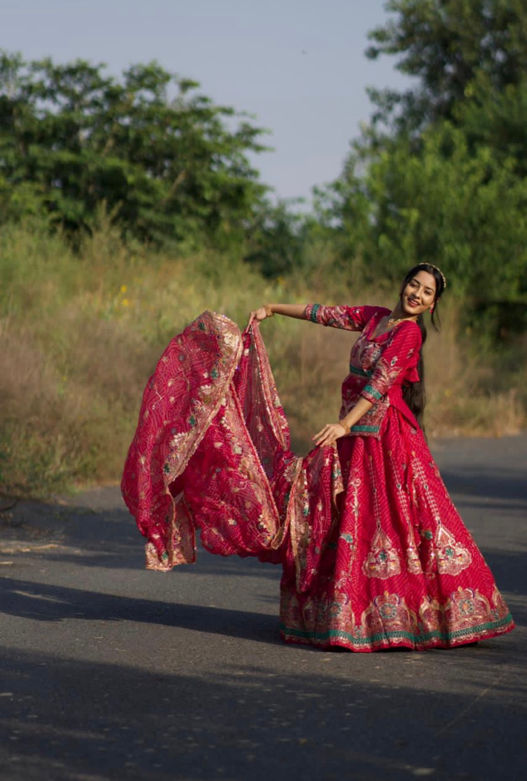 Premium Bindhi Lehenga Fully Stitched