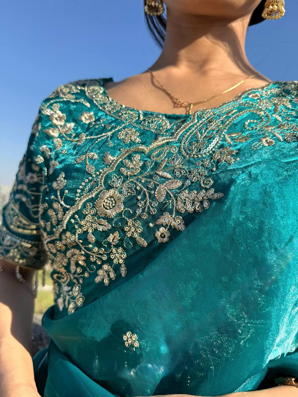 New Launch: Designer Fendy Satin Saree