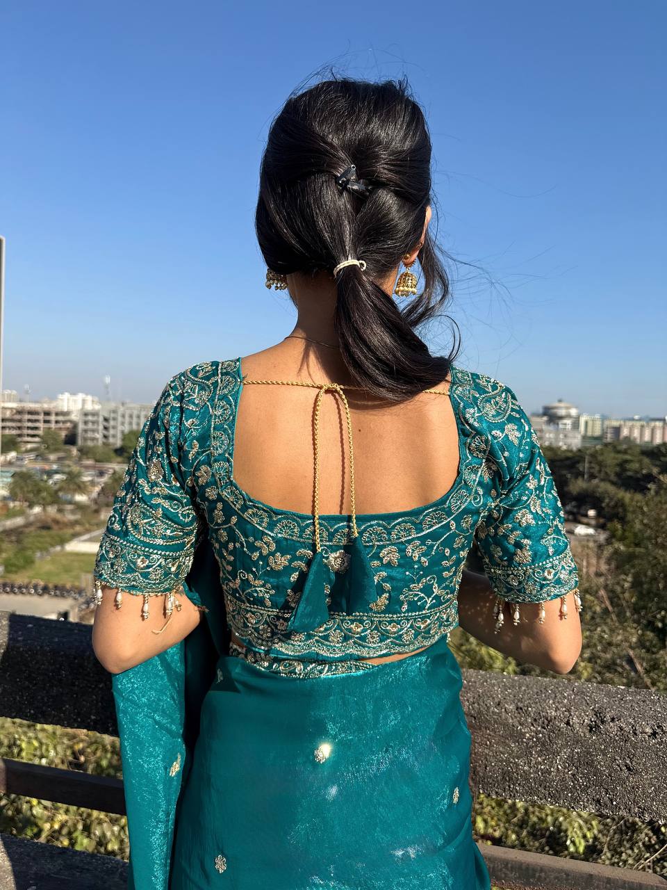 New Launch: Designer Fendy Satin Saree