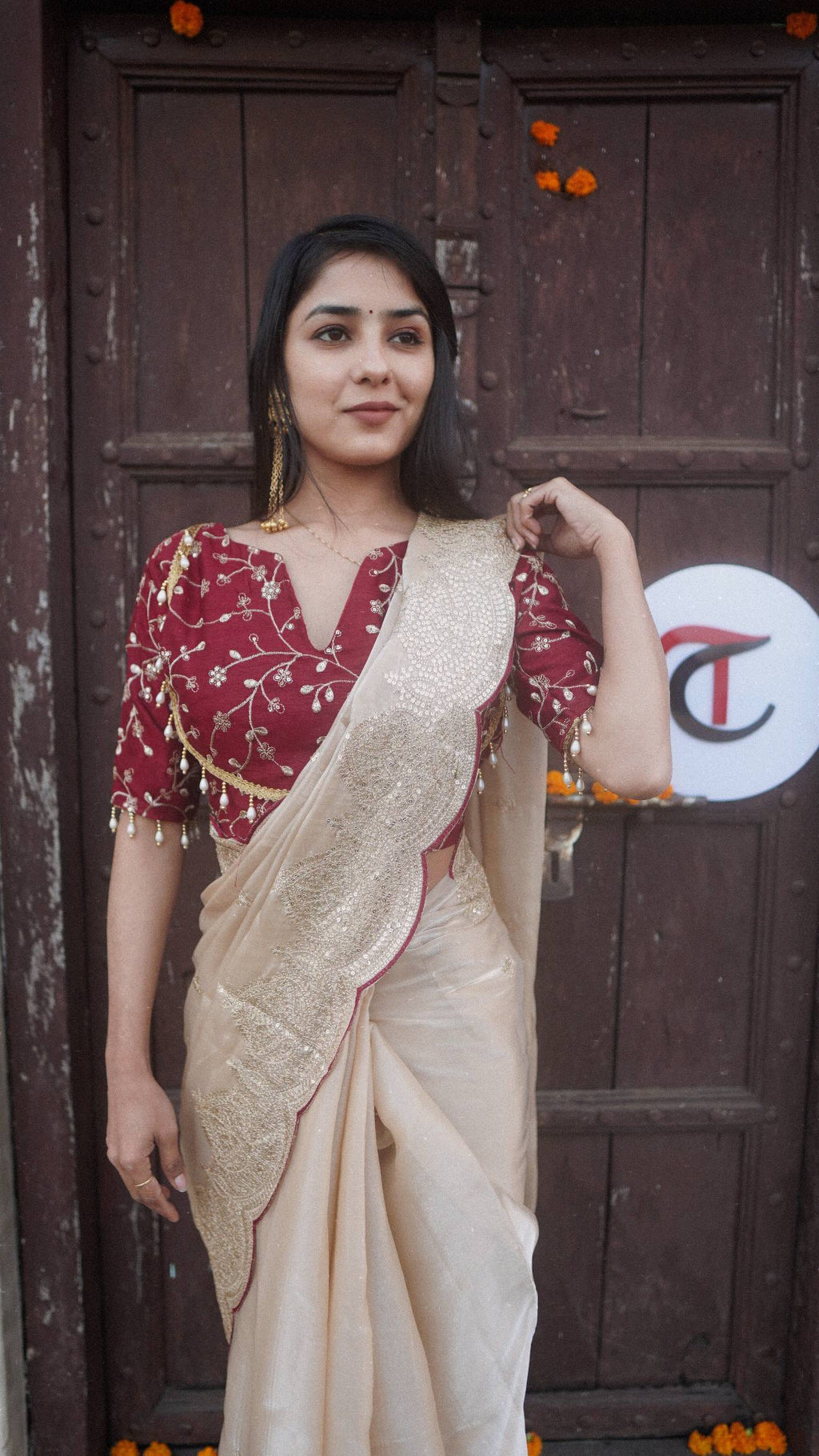 Trending Designer Collection: Champagne Gold & Red