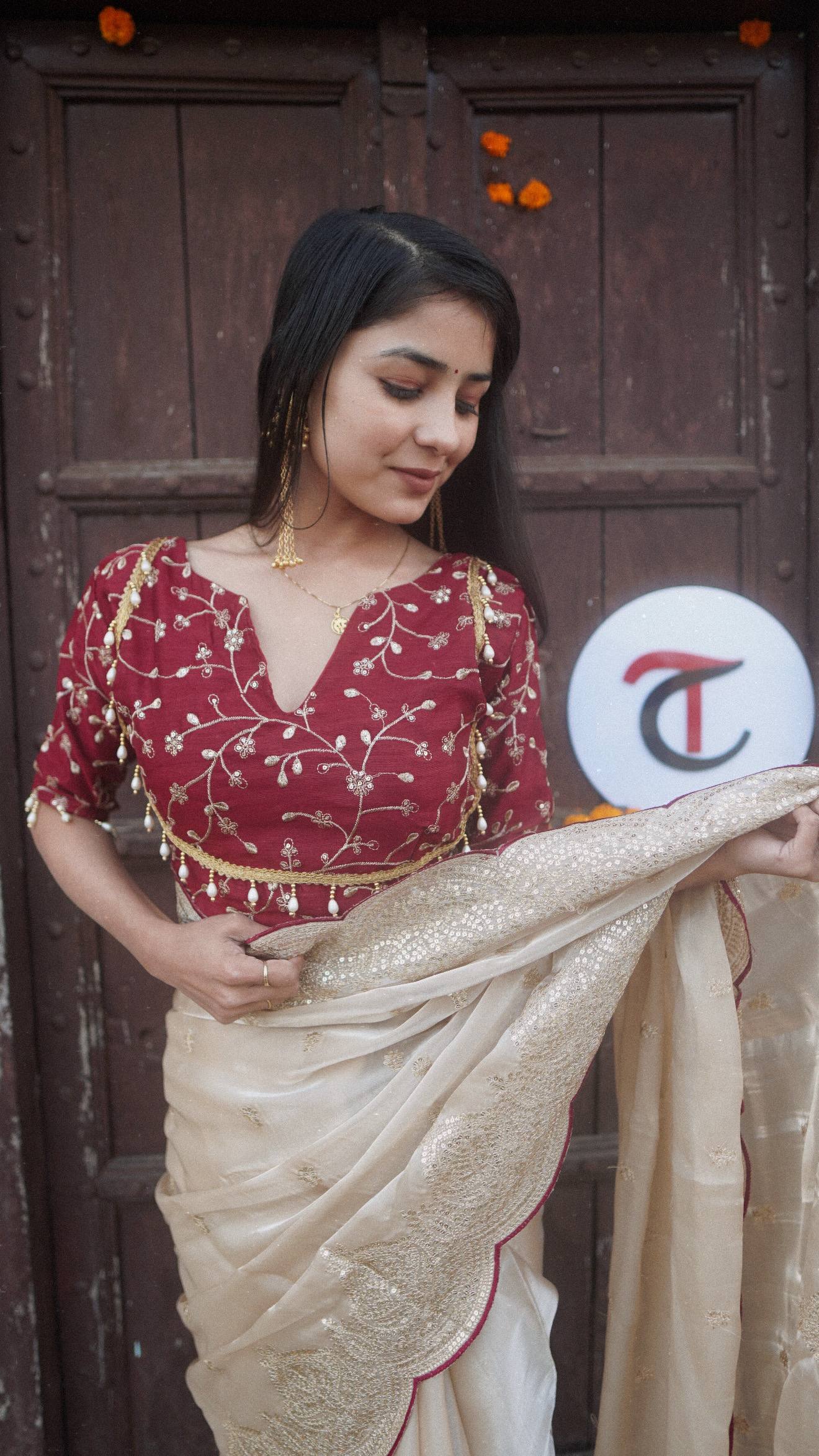 Trending Designer Collection: Champagne Gold & Red