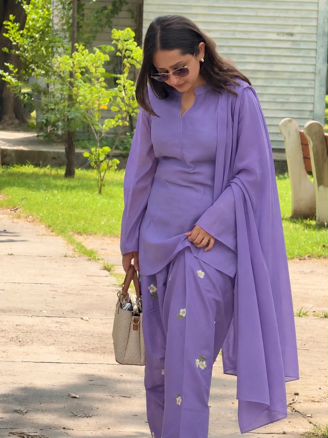 ✨ Purple Farshi Salwar Set ✨