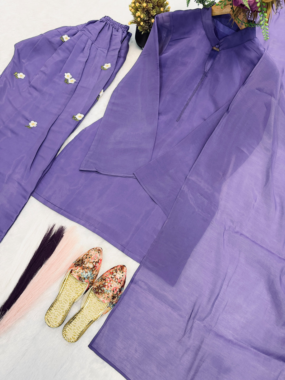 ✨ Purple Farshi Salwar Set ✨