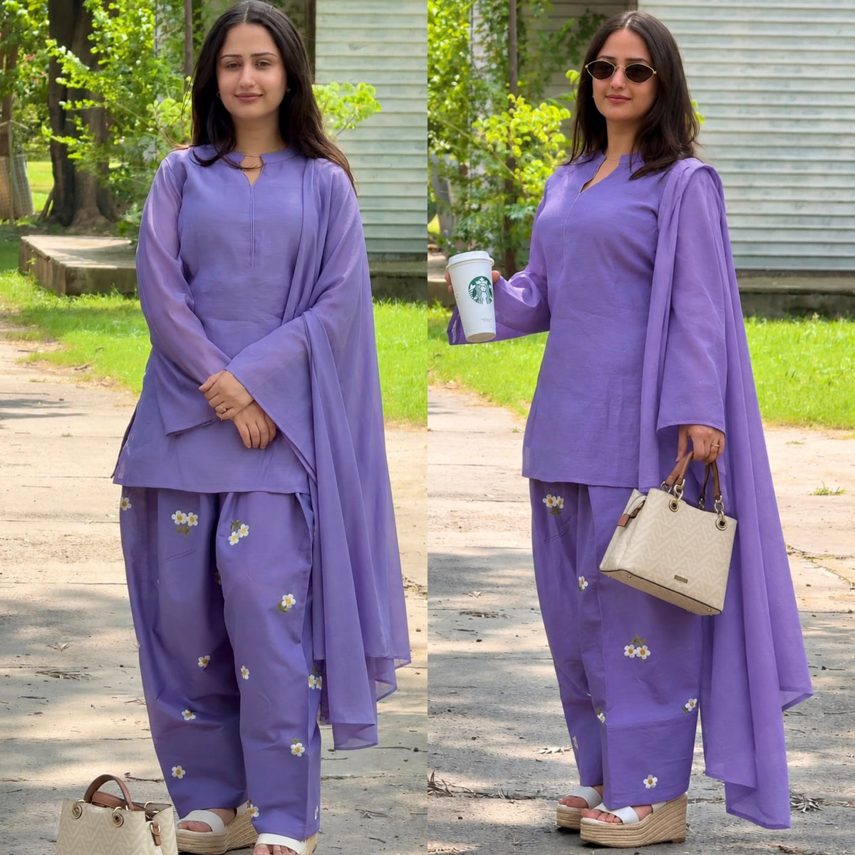✨ Purple Farshi Salwar Set ✨