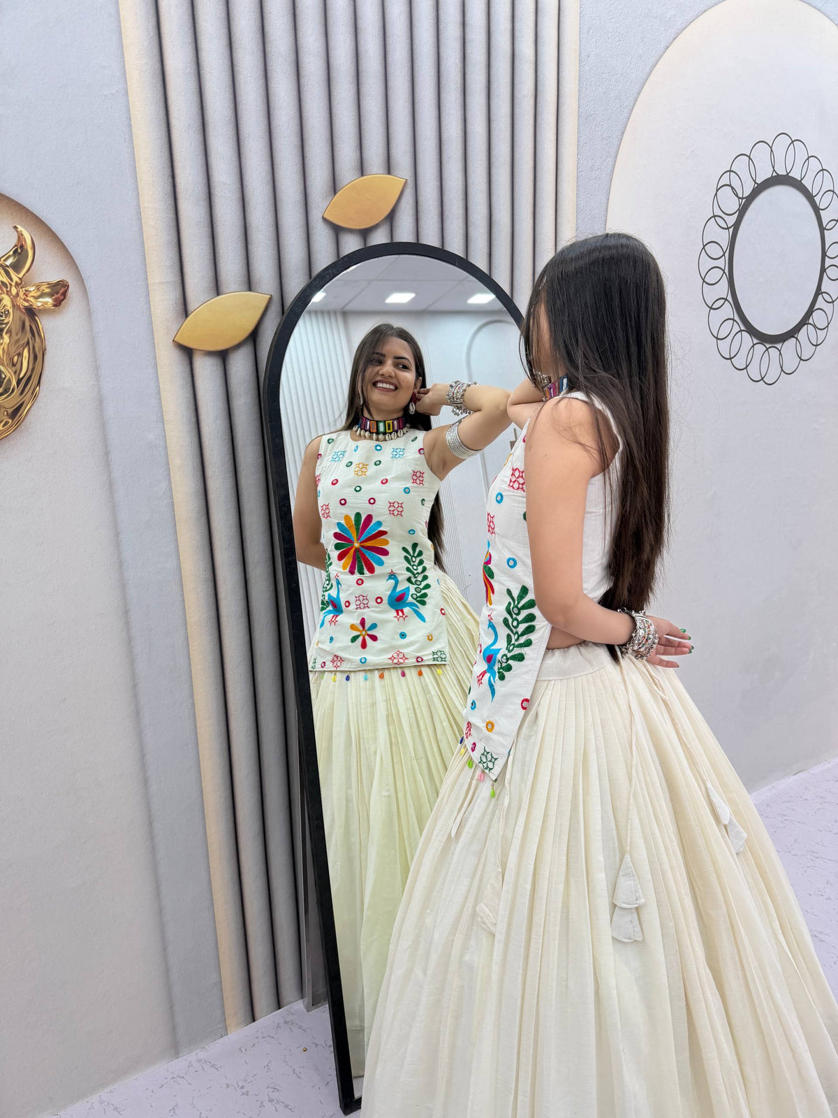 Mother-Daughter Navratri Lehenga Choli Set