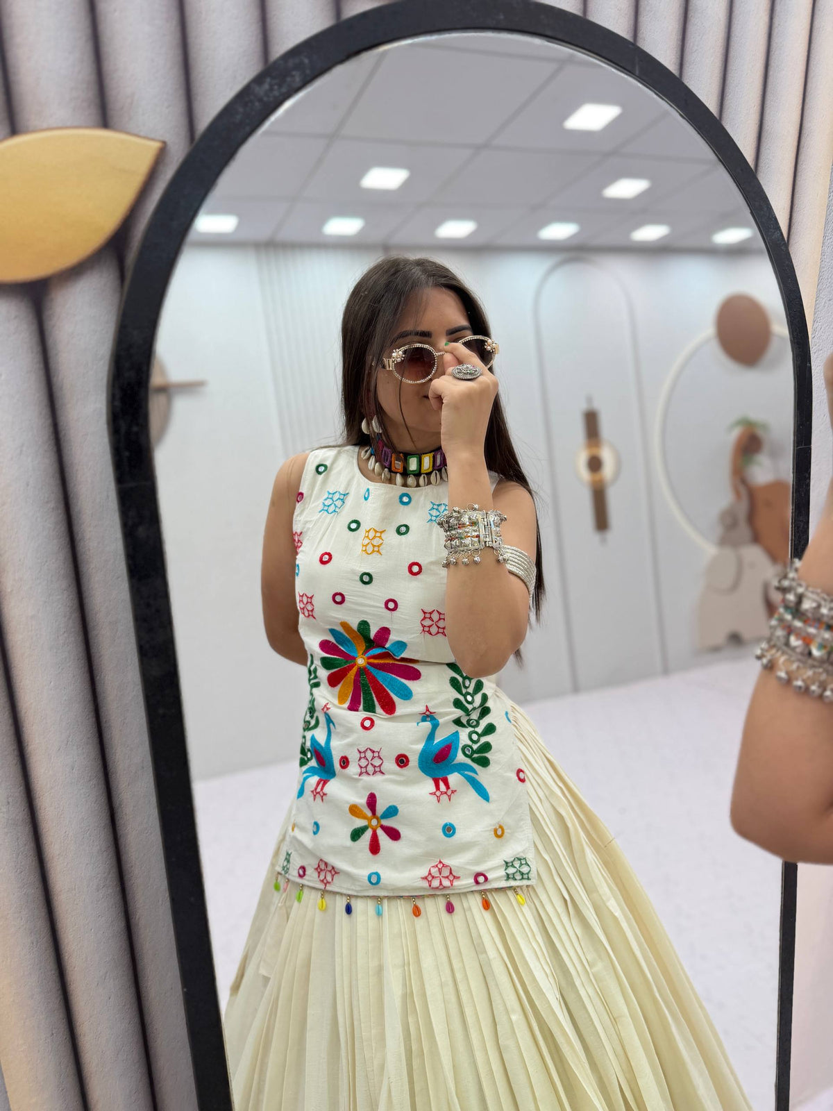 Mother-Daughter Navratri Lehenga Choli Set