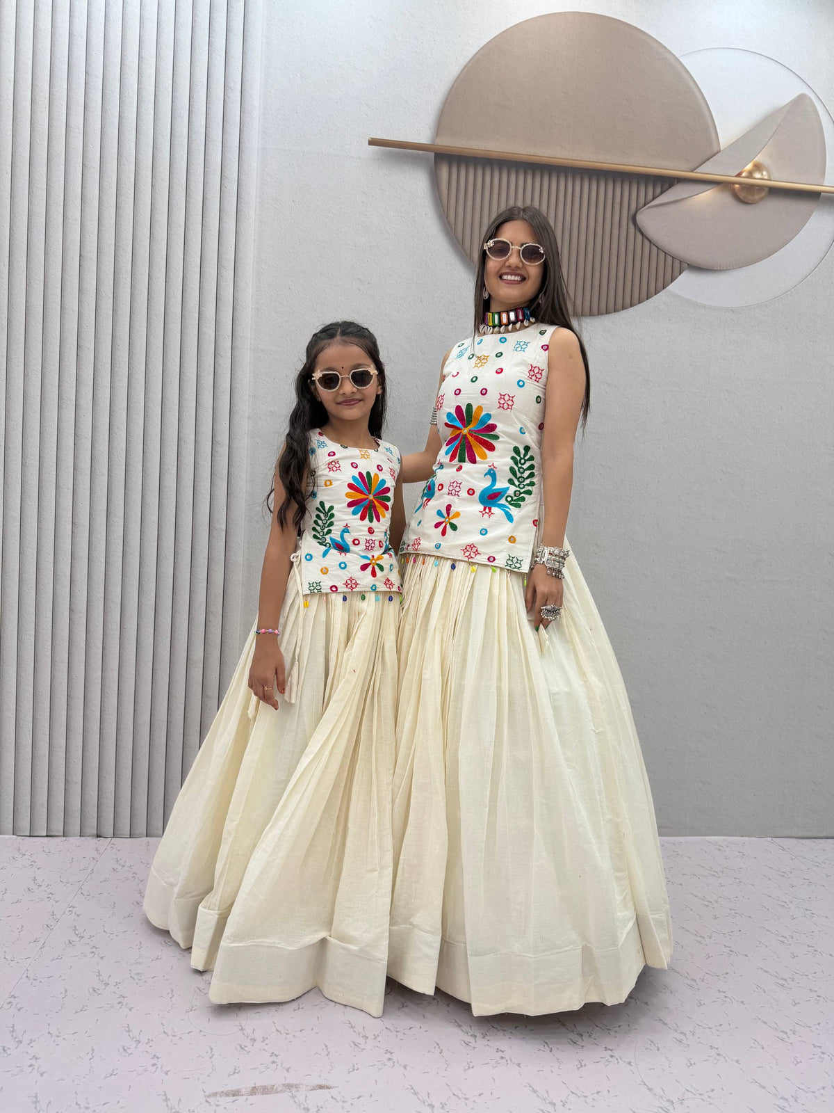 Mother-Daughter Navratri Lehenga Choli Set