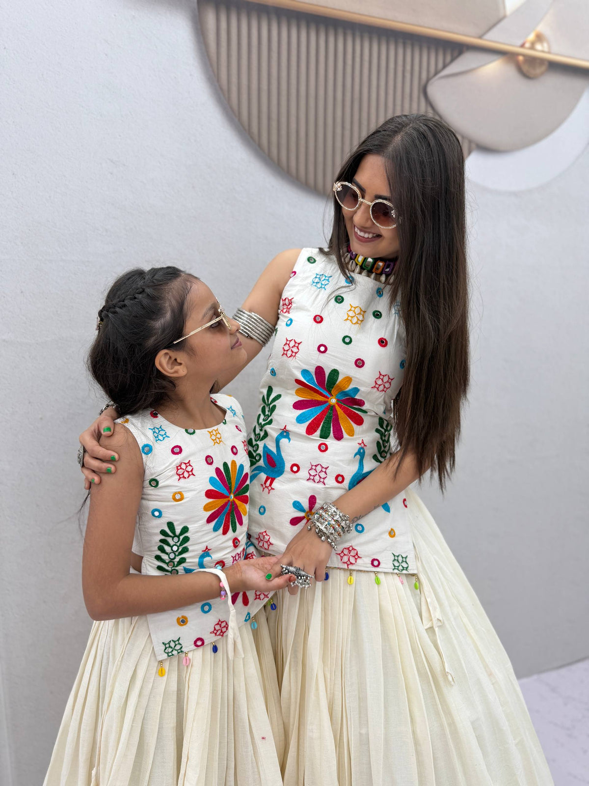 Mother-Daughter Navratri Lehenga Choli Set